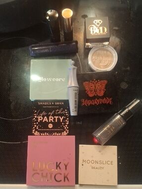 Assorted Makeup Lot with Glowcore, Lucky Chick & Moonslice Beauty